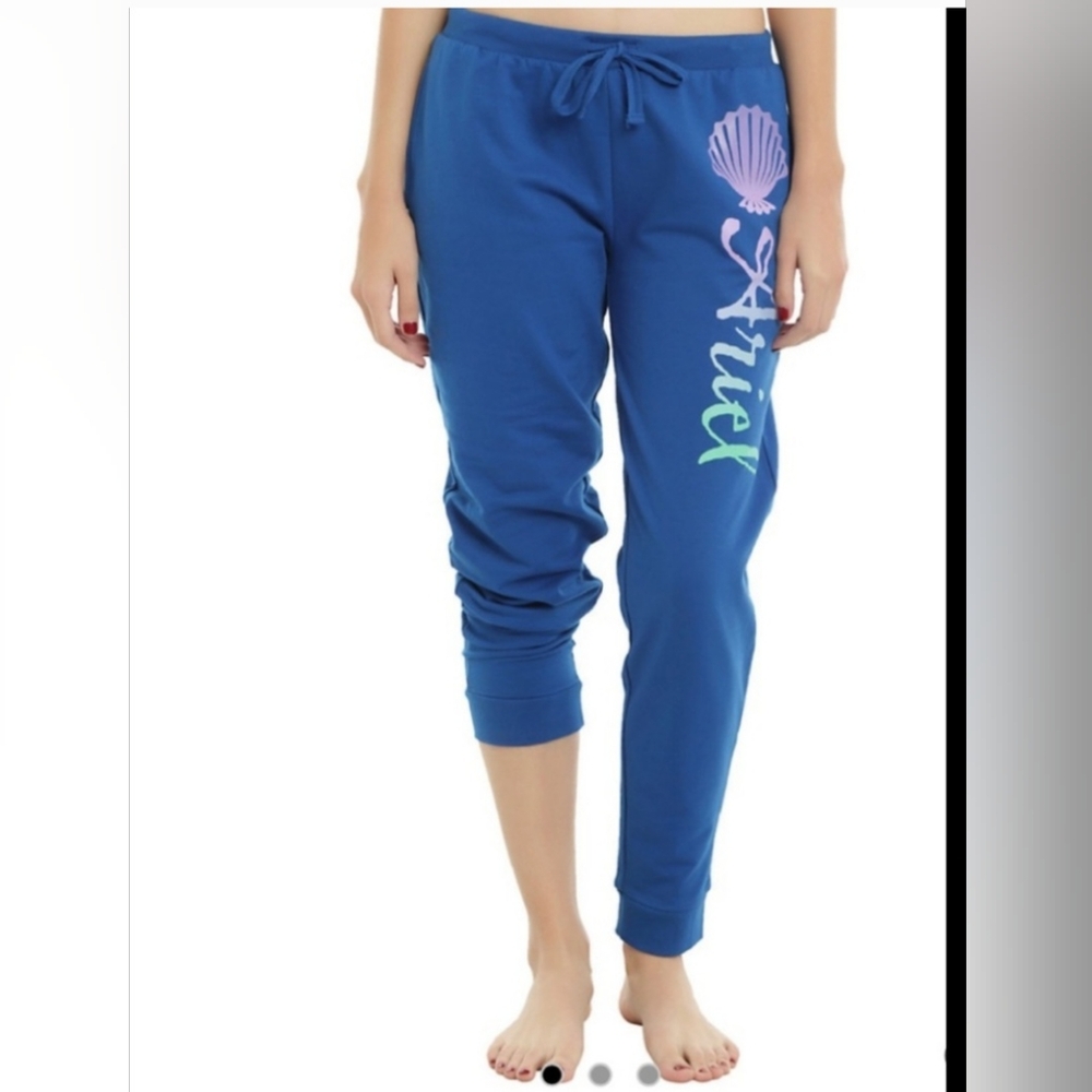 Disney The Little Mermaid Blue Ariel Jogger Pants Size Large